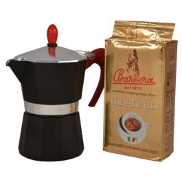 Caffè Barbera Moka da 3 Tazze – Caffettiera Napoletana 